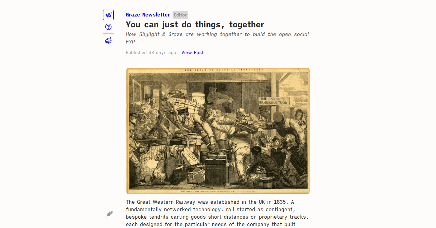 We can just do things together