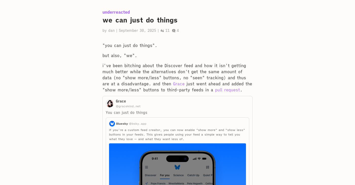 We Can Just Do Things (In ATProto)