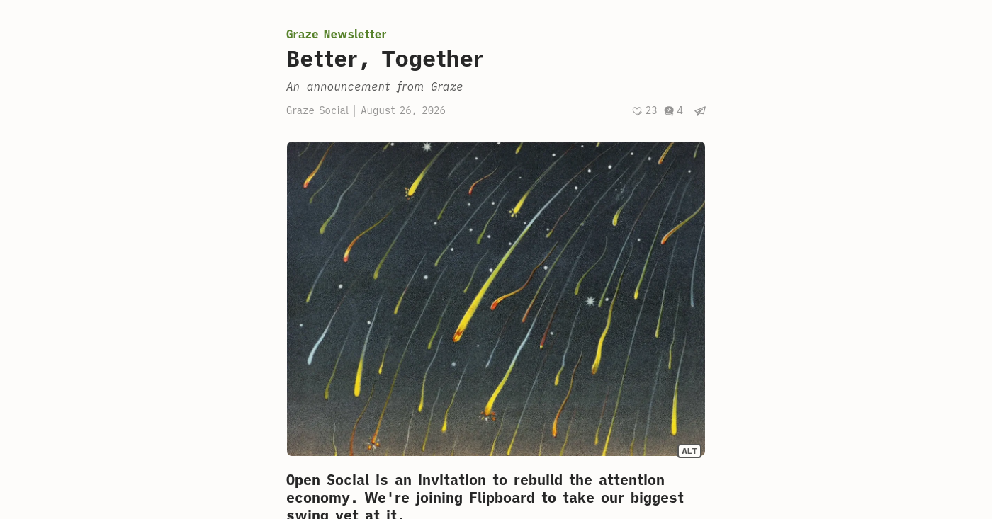 Graze Joins Flipboard