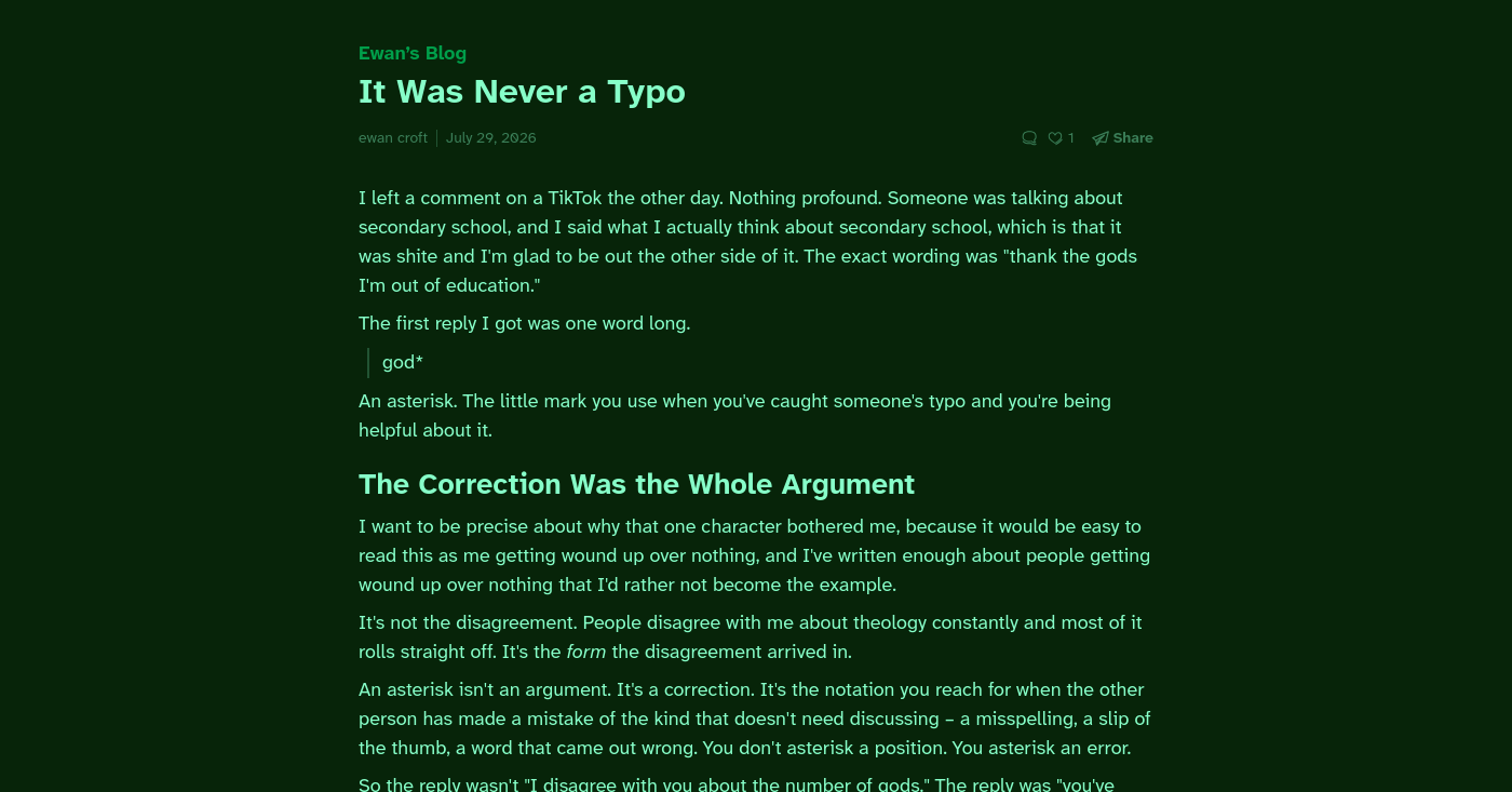 It Was Never a Typo - Ewan’s Blog